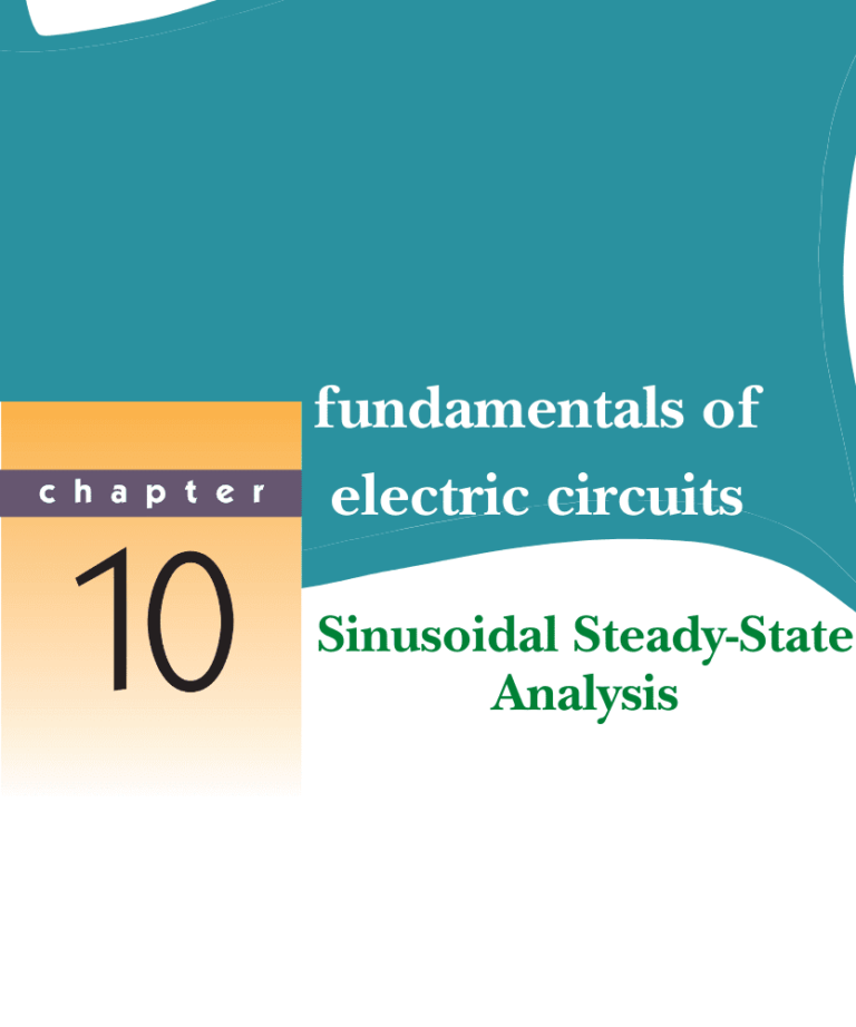 Electrical Circuits | CHAPTER 10 Sinusoidal Steady-State Analysis