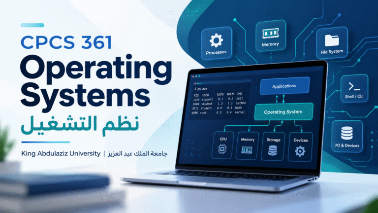 CPCS 361 Operating Systems | نظم التشغيل | جامعة الملك عبدالعزيز