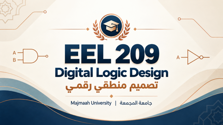 EEL 209 – Digital Logic Design | تصميم منطقي رقمي | جامعة المجمعة